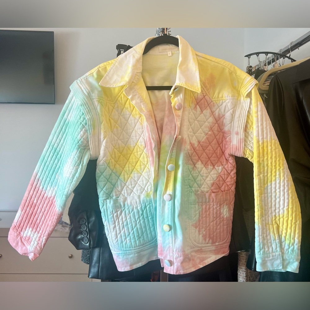 LoveShackFancy Tie Dye Jacket, size small